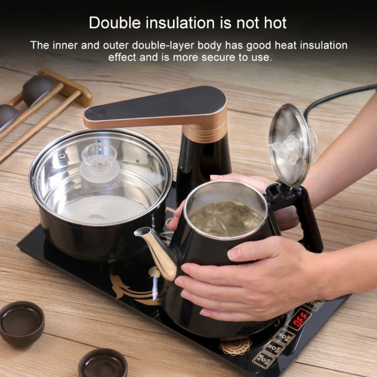 Fully Automatic Water Electric Kettle Home Cooking Water Bottle Pumping Electric Tea Stove Set (Black Disinfection)