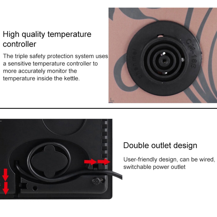 Intelligent Induction Cooker Self-absorption Kettle Household Pumping Tea Set (Gold Rubber)