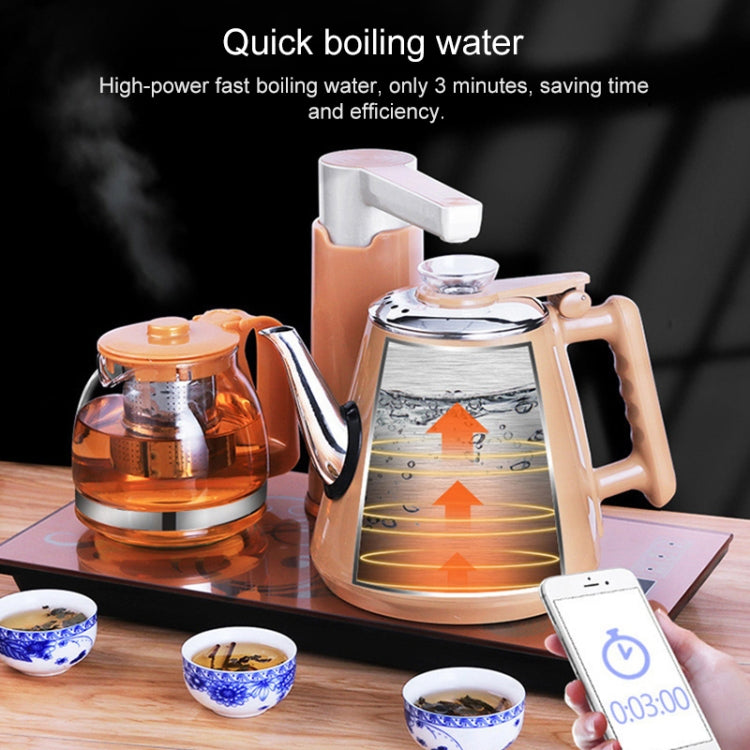Intelligent Induction Cooker Self-absorption Kettle Household Pumping Tea Set (Gold Rubber)