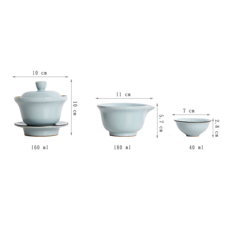 Portable Travel Kung Fu Teaware Tea Cup Set