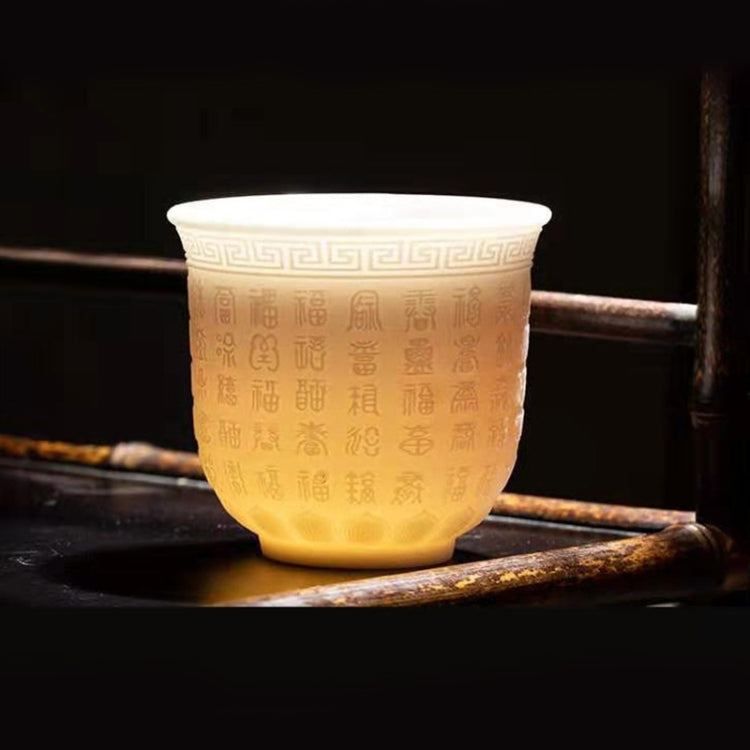 Portable Travel Kungfu Teaware Office Ceramics Teacup, Capacity: 140ml