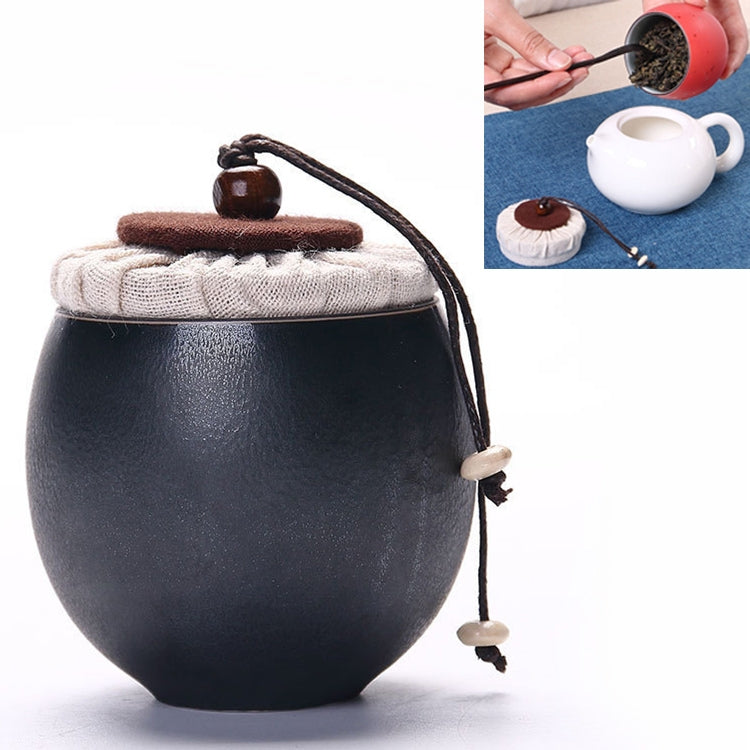 Ceramic Mini Tea Pot Storage Moisture-proof Can Sealed Tea Tank, Single Package
