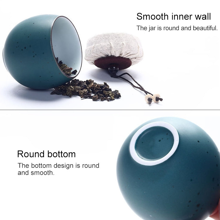 Ceramic Mini Tea Pot Storage Moisture-proof Can Sealed Tea Tank, Single Package