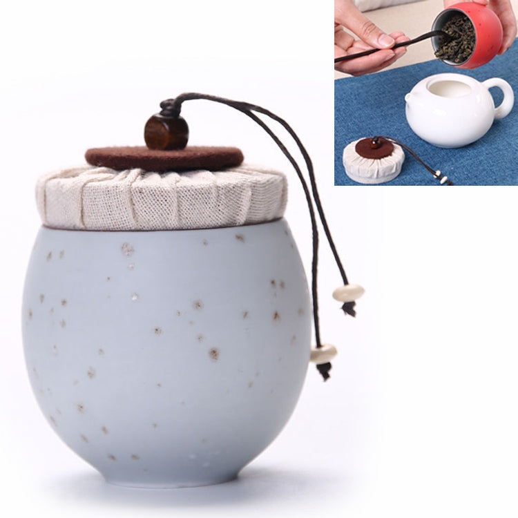 Ceramic Mini Tea Pot Storage Moisture-proof Can Sealed Tea Tank, Single Package