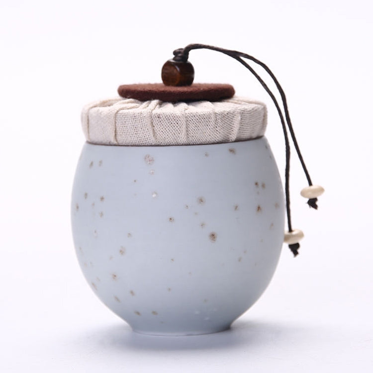 Ceramic Mini Tea Pot Storage Moisture-proof Can Sealed Tea Tank, Single Package