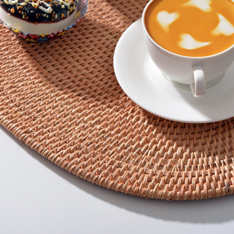 2 PCS BD10 Circle Shape Braided Kung Fu Tea Cup Pot Mat