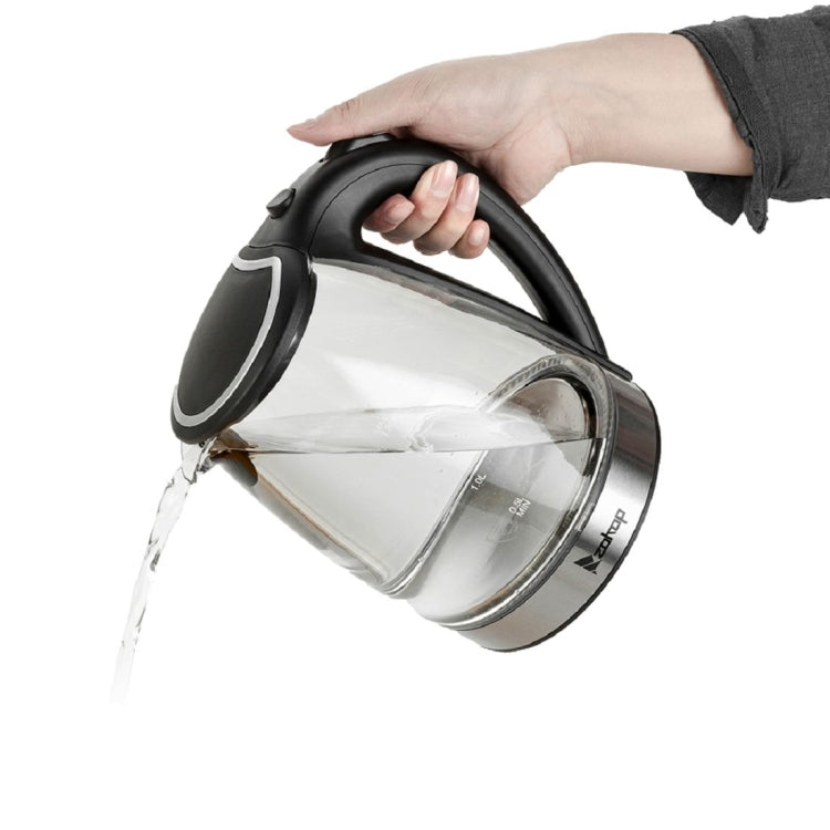 [UK Warehouse] ZOKOP HD-1857-A 220V 2200W 1.8L Glass Electric Kettle, Specification:UK Plug