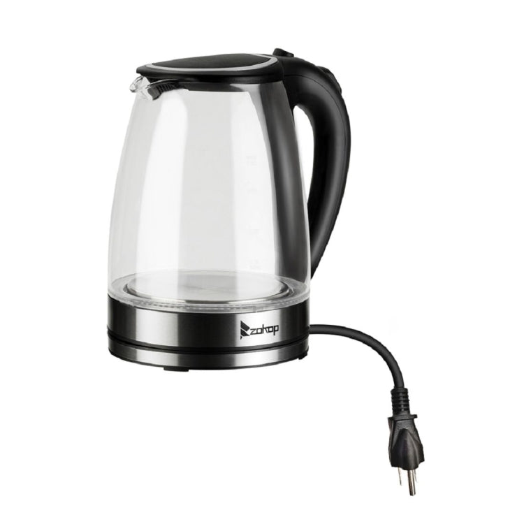 [UK Warehouse] ZOKOP HD-1857-A 220V 2200W 1.8L Glass Electric Kettle, Specification:UK Plug