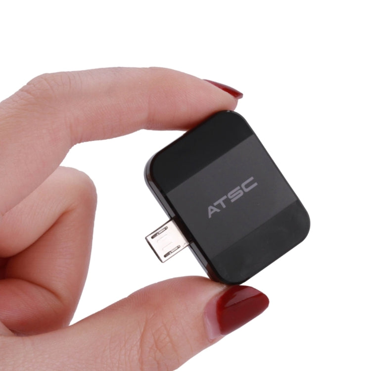 Micro USB Mobile Watch ATSC TV Tuner Stick Receiver with Antenna for Android Phone / Pad, Suitable for North America(Black)