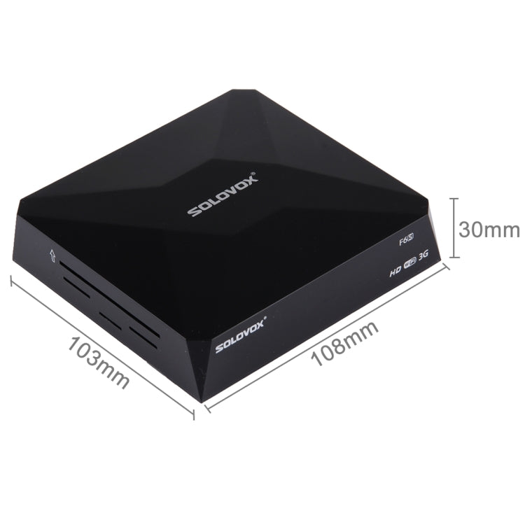 Original SOLOVOX F6S HD Digital Satellite Receiver Support 2 x USB, USB WiFi & 3G modem / HDMI + AV / YouPorn / Ethernet LAN