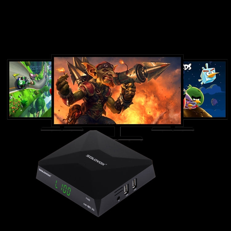 Original SOLOVOX F6S HD Digital Satellite Receiver Support 2 x USB, USB WiFi & 3G modem / HDMI + AV / YouPorn / Ethernet LAN