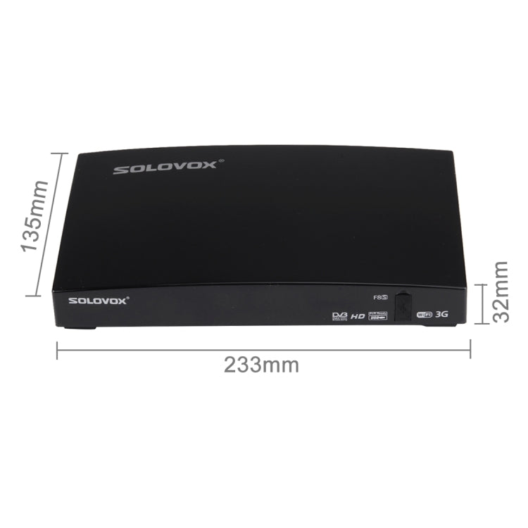 Original SOLOVOX F8S HD Digital Satellite Receiver Support 2 x USB, USB WiFi & 3G modem / HDMI + SCART / YouPorn / Ethernet LAN