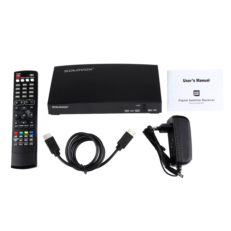 Original SOLOVOX F8S HD Digital Satellite Receiver Support 2 x USB, USB WiFi & 3G modem / HDMI + SCART / YouPorn / Ethernet LAN