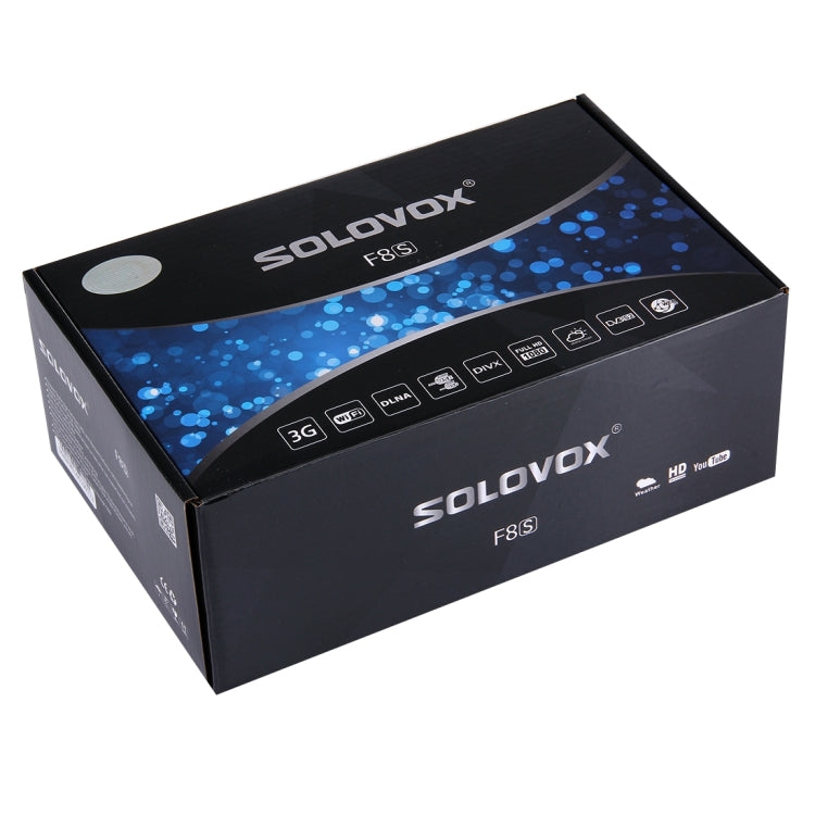 Original SOLOVOX F8S HD Digital Satellite Receiver Support 2 x USB, USB WiFi & 3G modem / HDMI + SCART / YouPorn / Ethernet LAN