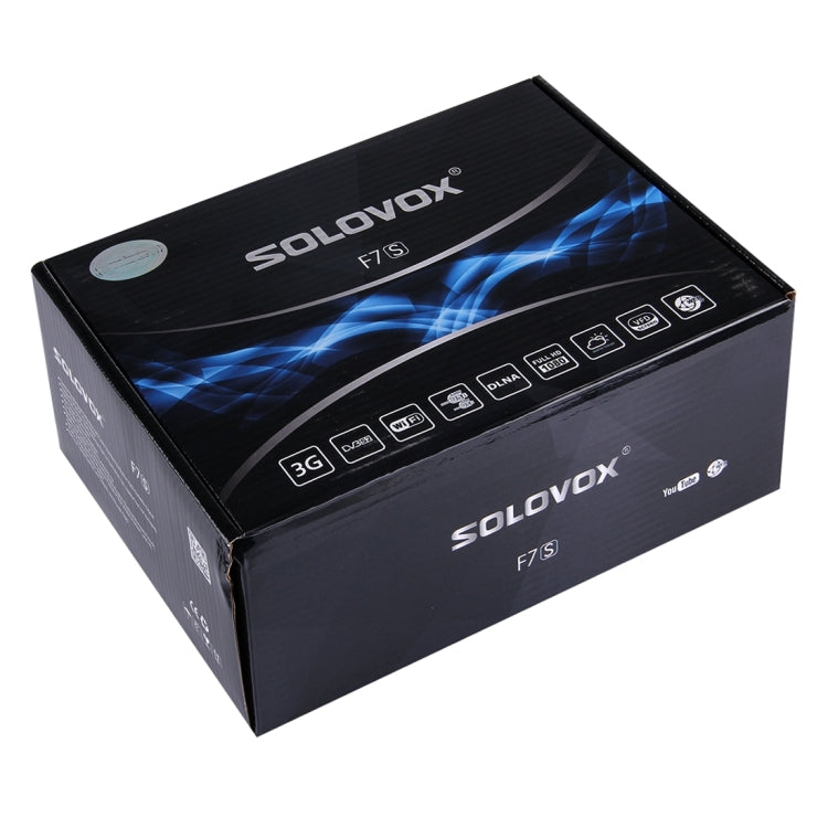 Original SOLOVOX F7S HD Digital Satellite Receiver Support 2 x USB, USB WiFi & 3G modem / HDMI + AV(R/L/CVBS, YCbCr) / S-PDIF / YouPorn / Ethernet LAN