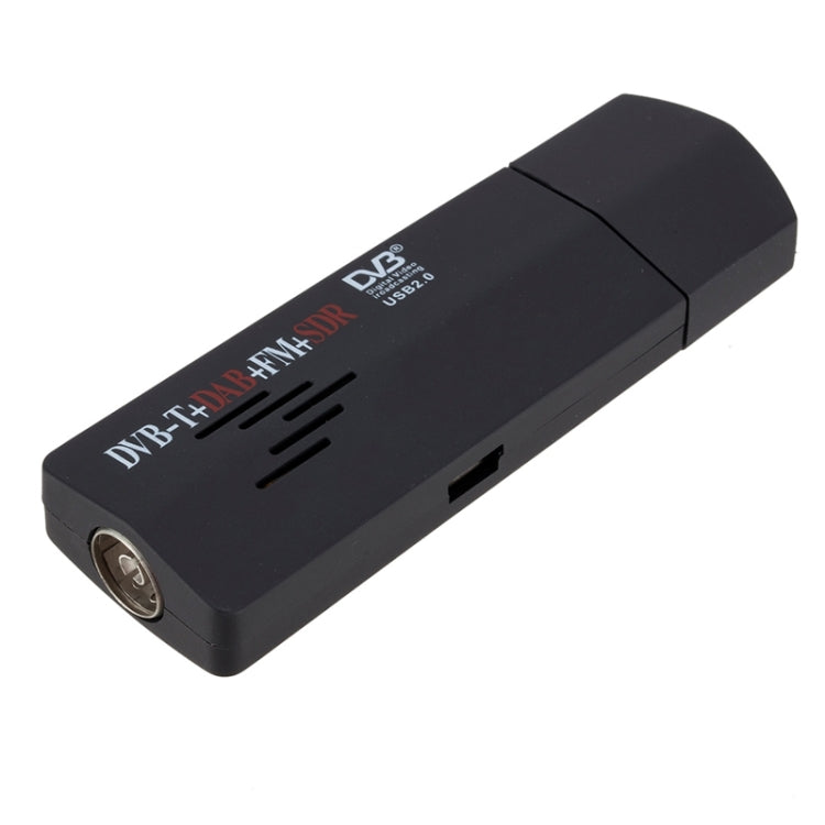 Digital RTL2832U+R820T DVB-T SDR+DAB+FM USB 2.0 Digital TV Dongle / Receiver , with Remote Control(Black)