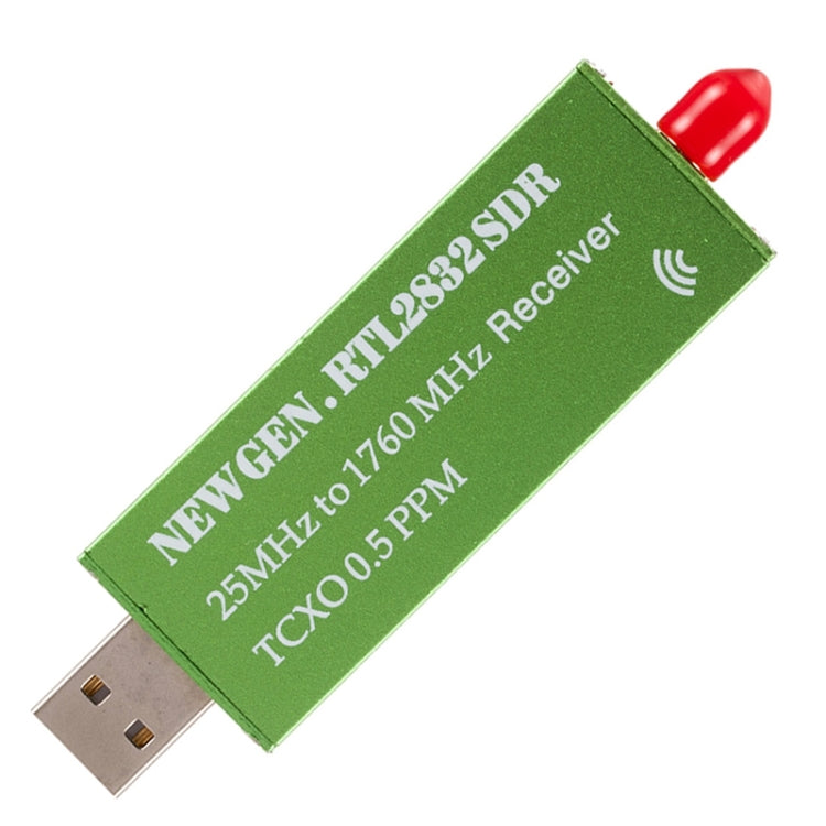 USB2.0 Adapter RTL-SDR RTL2832U + R820T2+ 1Ppm TCXO TV Tuner Stick Receiver(Green)