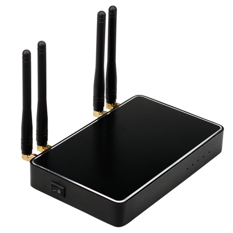 ASiNG WM07 4 x Transmitter + 1 x Receiver Head-mounted Wireless Microphone(Black)