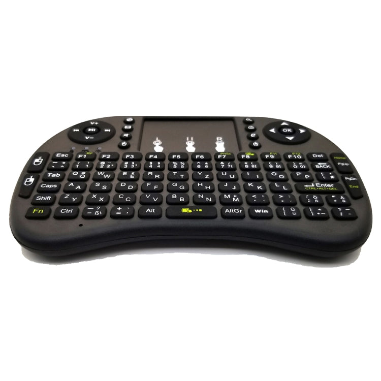 Support Language: German i8 Air Mouse Wireless Keyboard with Touchpad for Android TV Box & Smart TV & PC Tablet & Xbox360 & PS3 & HTPC/IPTV