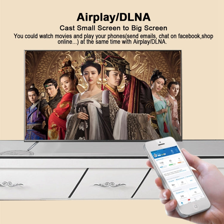G6 Wireless WiFi Display Dongle Receiver Airplay Miracast DLNA TV Stick for iPhone, Samsung, and other Android Smartphones, RK3036 Dual Core Cortex A7 up to 1.5GHz(Black)
