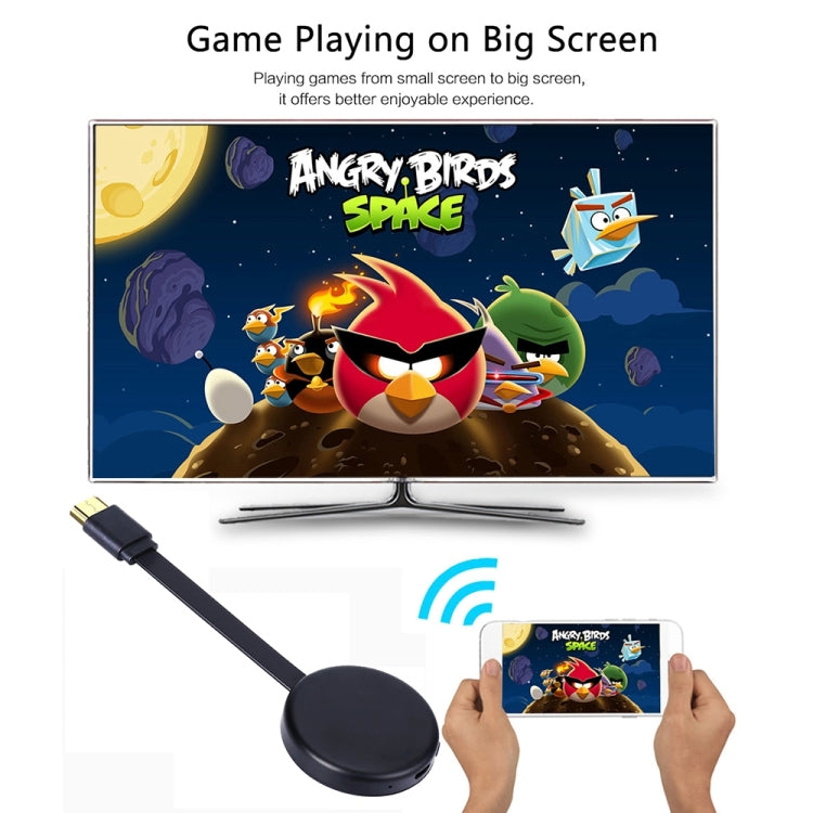G6 Wireless WiFi Display Dongle Receiver Airplay Miracast DLNA TV Stick for iPhone, Samsung, and other Android Smartphones, RK3036 Dual Core Cortex A7 up to 1.5GHz(Black)