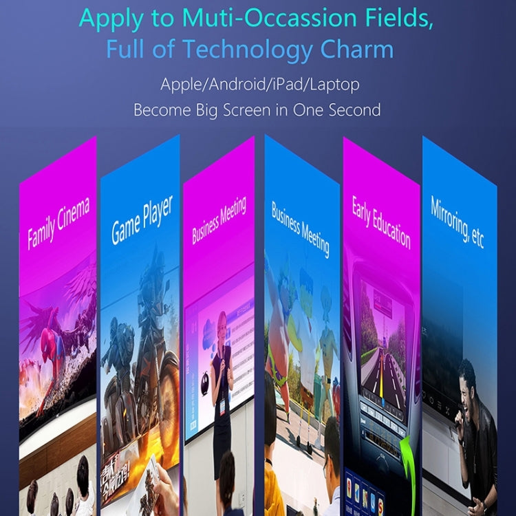 WeCast C39A Wireless 2.4GHz WiFi Display Dongle Receiver Airplay Miracast DLNA 1080P HD TV Stick, RK3036 Dual Core Cortex A7 up to 1.0GHz(Black)