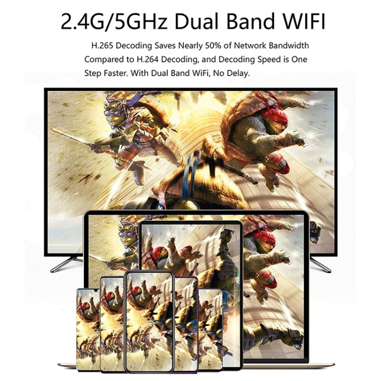 WeCast C39BK 4K Dual-Band 5GHz & 2.4GHz WiFi Display Dongle Receiver Airplay Miracast DLNA 4K UHD TV Stick, RK3229 Quad-core Cortex-A7 up to 1.5GHz (Black)