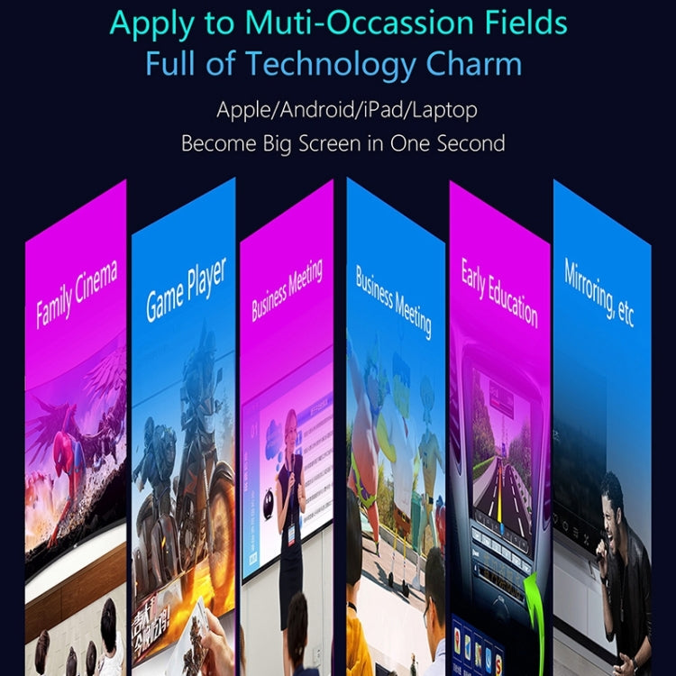 WeCast C39BK 4K Dual-Band 5GHz & 2.4GHz WiFi Display Dongle Receiver Airplay Miracast DLNA 4K UHD TV Stick, RK3229 Quad-core Cortex-A7 up to 1.5GHz (Black)