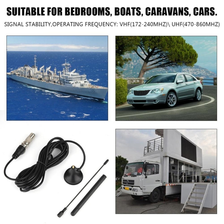 TW4 50 Miles Range 5dBi High Gain Amplified Digital HDTV Indoor TV Antenna with 2.5m Coaxial Cable