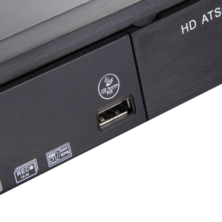 ATSC Digital Broadcast 1080P HD Receiver Smart TV BOX with Remote Controller for Mexico / USA / Canada(Black)