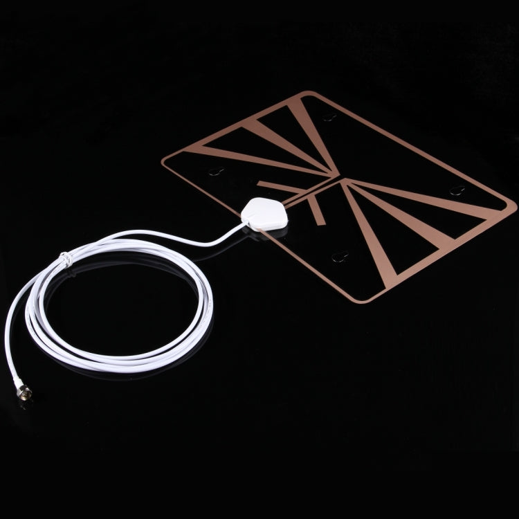 HDA-033H2 Wall-mountable Ultra-thin Digital HDTV Antenna Indoor High-definition Digital TV Aerial (White)