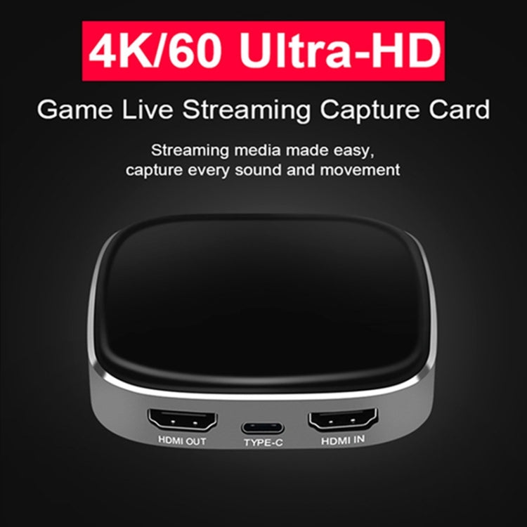 HCA14 USB 3.0 4K HDMI 1080P Video Capture Device Stream Box (Black)