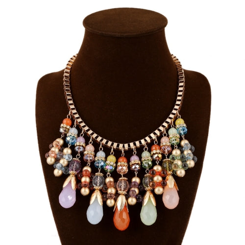 Original Hand-Woven Color Necklace Fashion Jewelry Exaggerated Necklace