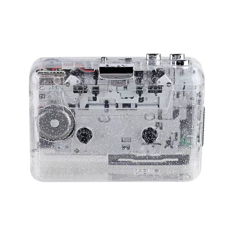 USB Cassette Player USB Cassette Tape to MP3 Converter (Transparent)