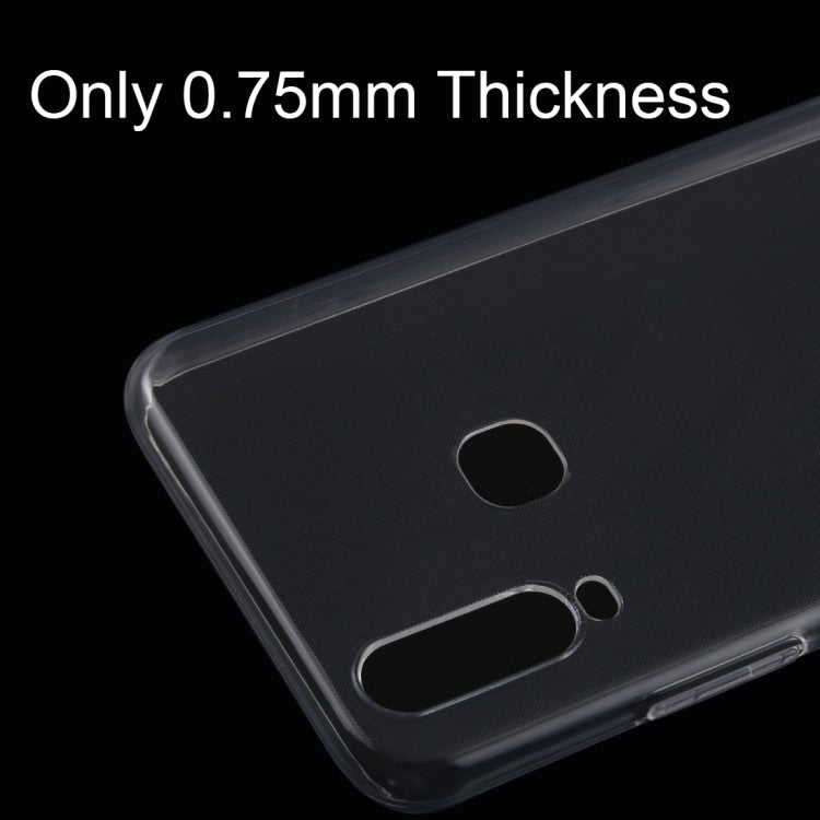 50 PCS 0.75mm Ultrathin Transparent TPU Soft Protective Case for Vivo Y17
