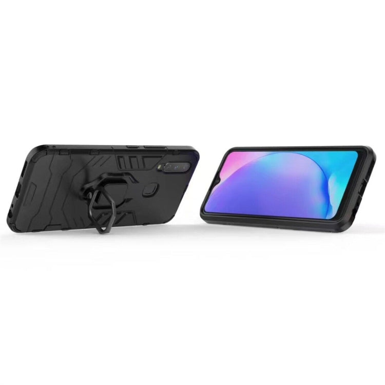 PC + TPU Shockproof Protective Case for Vivo Y17, with Magnetic Ring Holder