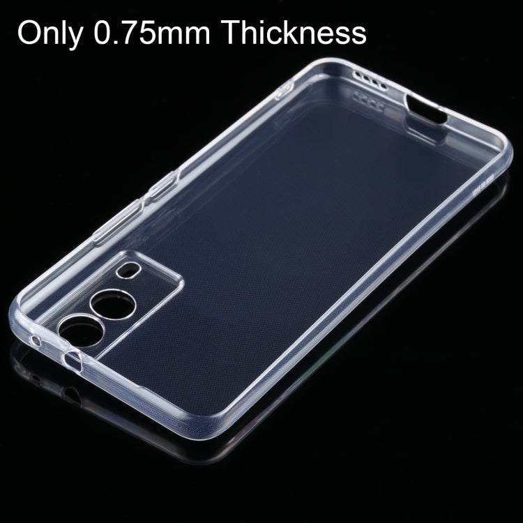 For vivo V21e 0.75mm Ultra-thin Transparent TPU Soft Protective Case