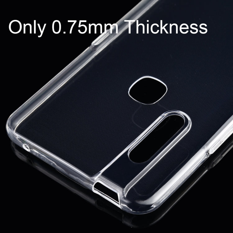 0.75mm Ultrathin Transparent TPU Soft Protective Case for Vivo V15