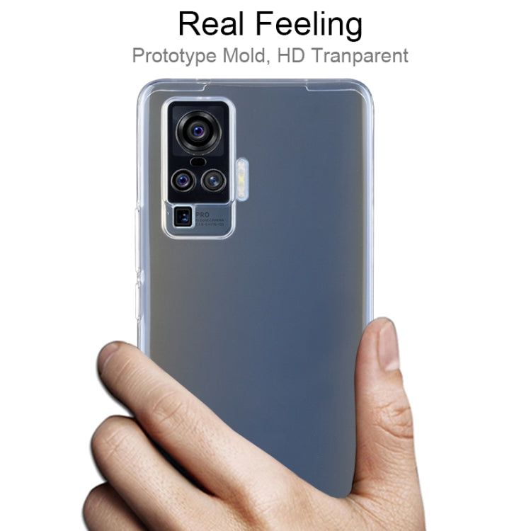 For Vivo X50 Pro 0.75mm Ultra-Thin Transparent TPU Protective Case