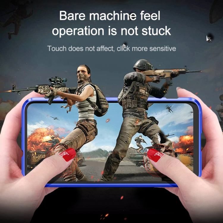 Ultra Slim Double Sides Magnetic Adsorption Angular Frame Tempered Glass Magnet Flip Case for Vivo X27 Pro