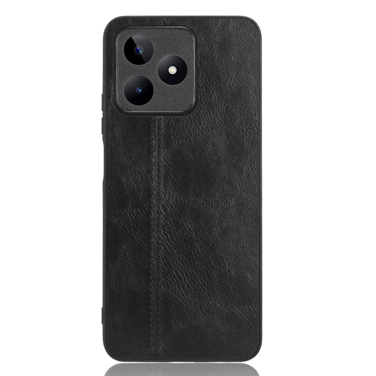 For Realme C53 4G / Narzo N53 4G Sewing Cow Pattern Skin PC + PU + TPU Phone Case