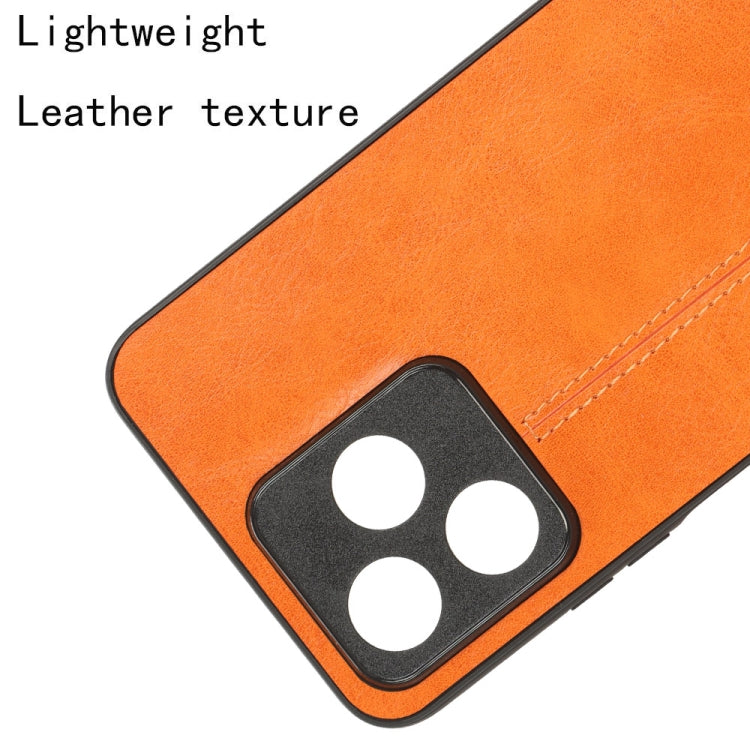 For Realme C53 4G / Narzo N53 4G Sewing Cow Pattern Skin PC + PU + TPU Phone Case