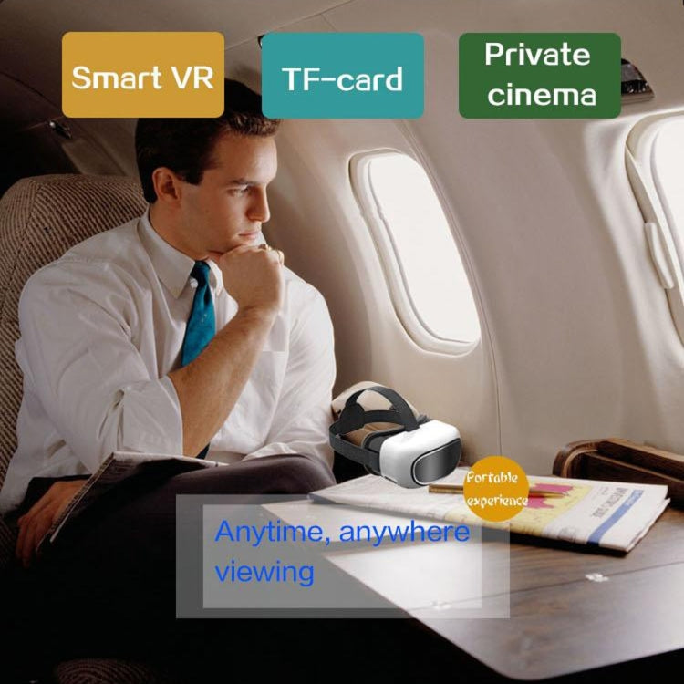 G200 5 inch Android 5.1 Cortex A7 Quad Core 1.3GHz 1+8GB 3D VR Virtual Reality Headset Mobile Private Cinema Glasses Helmet for Gaming, Movie, Support WiFi, Bluetooth, TF Card