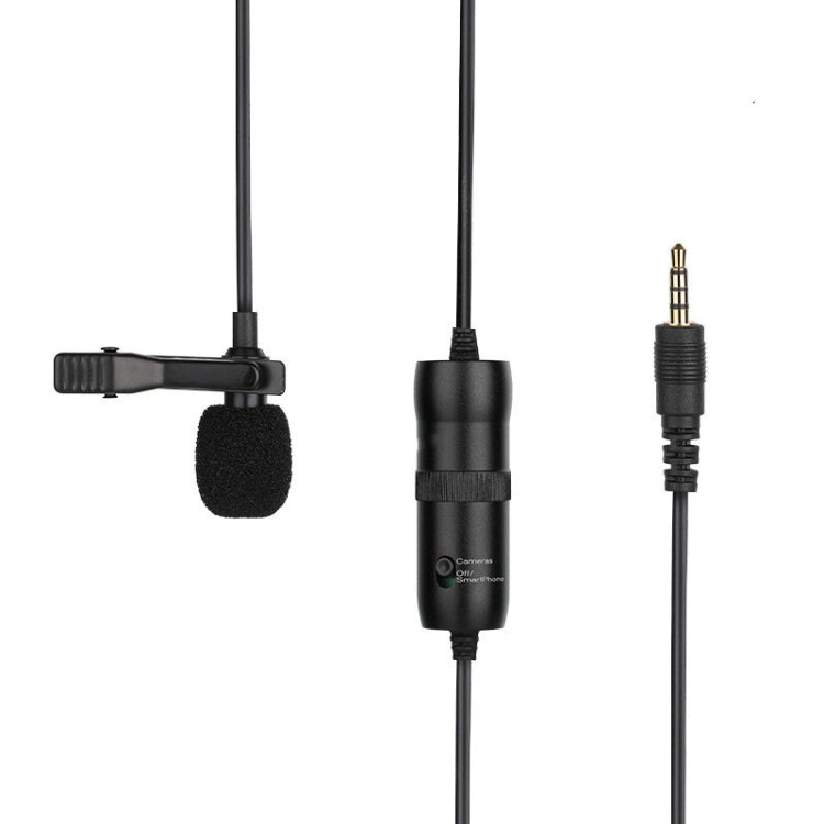 MC-M1 Lavalier Omnidirectional Capacitance Recording Video Microphone, Length: 6m