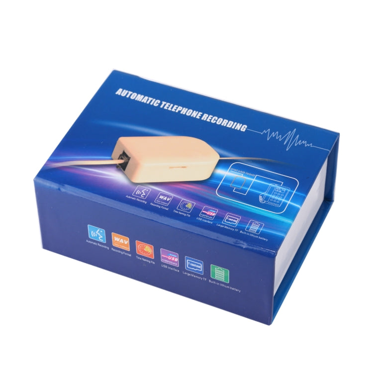 Analog Phone System Telephone Audio Voice Recorder Box with Lights, Support TF Card