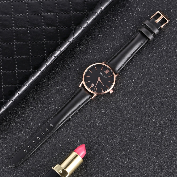 CAGARNY 6879 Fashion imported Quartz Wrist Watch with Leather Band