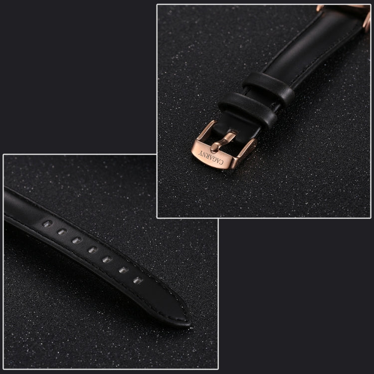 CAGARNY 6879 Fashion imported Quartz Wrist Watch with Leather Band