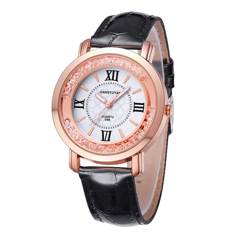 1745 JIAYUYAN Fashion Women Quartz Wrist Watch with PU Leather Band and Alloy Watch Case