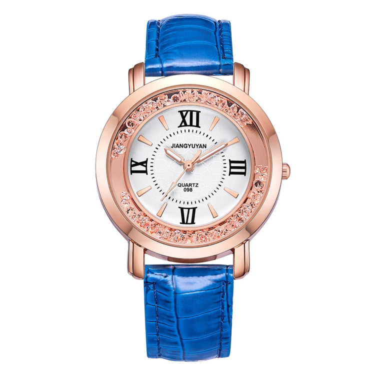 1745 JIAYUYAN Fashion Women Quartz Wrist Watch with PU Leather Band and Alloy Watch Case