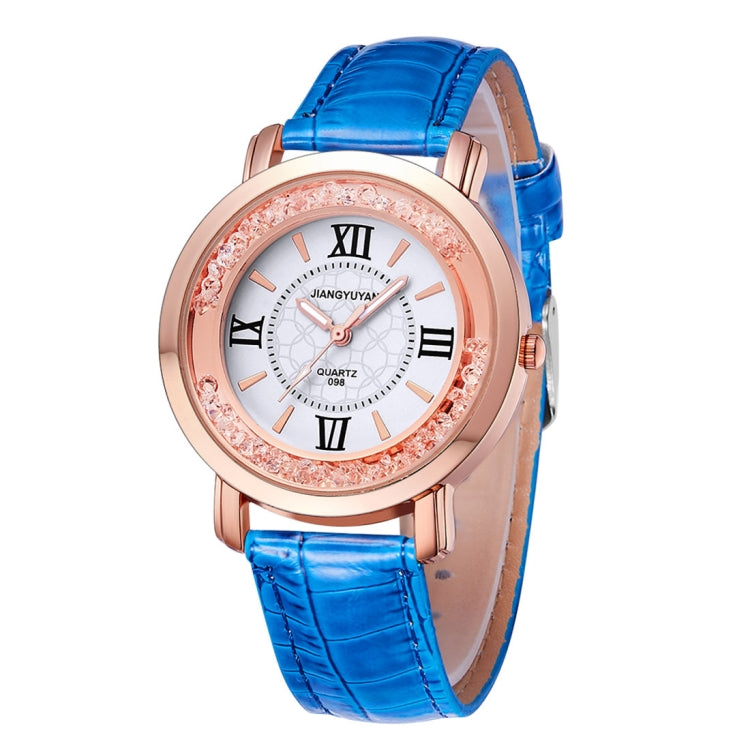 1745 JIAYUYAN Fashion Women Quartz Wrist Watch with PU Leather Band and Alloy Watch Case